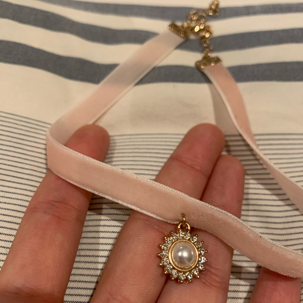 Pink Felt Choker with Sun